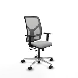 PIQUERAS Y CRESPO Silla de oficina Motilla Gris con mecanismo Sincro/Traslack