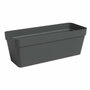 Artevasi Jardinera de Plástico Rectangular Antracita L49,9 x P20 x H18,1cm