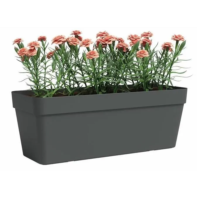 Artevasi Jardinera de Plástico Rectangular Antracita L49,9 x P20 x H18,1cm Artevasi Jardinera de Plástico Rectangular Antracita L49,9 x P20 x H18,1cm