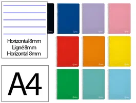 Liderpapel Cuaderno espiral Witty A4 tapa dura colores surtidos