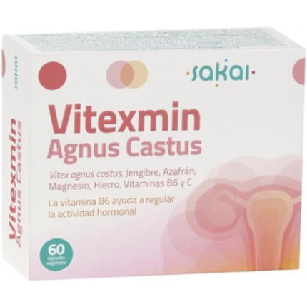 SAKAI VITEXMIN AGNUS CASTUS 60 cápsulas SAKAI VITEXMIN AGNUS CASTUS 60 cápsulas