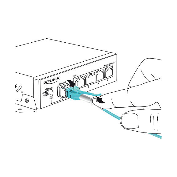 DeLOCK Cable de fibra óptica LC a LC Multimode OM3 Uniboot 1 m DeLOCK Cable de fibra óptica LC a LC Multimode OM3 Uniboot 1 m