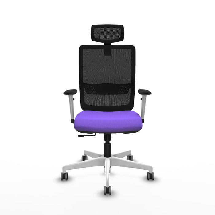 PIQUERAS Y CRESPO Silla de oficina Haches con mecanismo Sincro/Traslack, Lila y Negro PIQUERAS Y CRESPO Silla de oficina Haches con mecanismo Sincro/Traslack, Lila y Negro