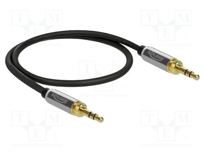 DeLOCK Cable de audio 3,5 mm con adaptador de tornillo 0,5 m