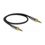 DeLOCK 85784 Cable de audio estéreo 3,5 mm con adaptador de tornillo, 0,5 m