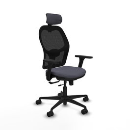 PIQUERAS Y CRESPO Silla de oficina Jorquera Gris oscuro/Negro