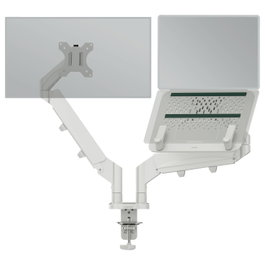 Leitz Brazo Dual para Monitor y Portátil Gris