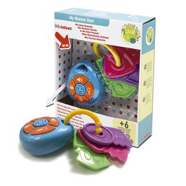 Tachan Llaves Mordedor Con Sonidos Musicales Ls010 Para Bebés +6 Meses