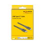 DeLOCK Cable de datos y carga USB Type-C™ a Lightning™ para iPhone™, iPad™ e iPod™, gris, 0,5 m, MFi