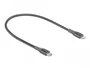 DeLOCK Cable de datos y carga USB Type-C™ a Lightning™ para iPhone™, iPad™ e iPod™, gris, 0,5 m, MFi