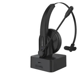 Celly SWHEADSETMONO Auriculares Inalámbricos de Diadema con Base de Carga Negro