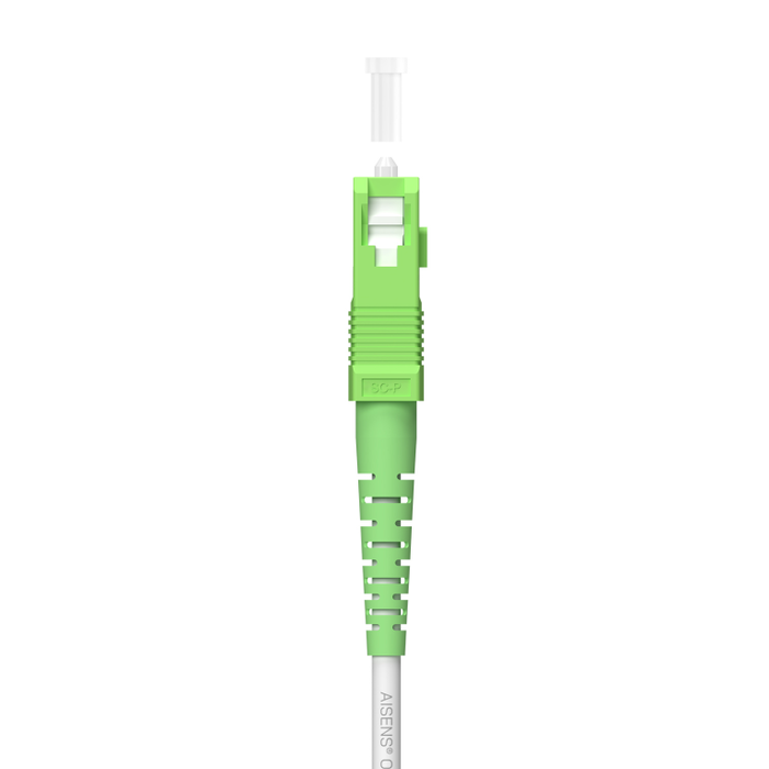 AISENS Cable Fibra Óptica Latiguillo G657A2 3.0 9/125 SMF Simplex CPR DCA LSZH SC/APC-SC/APC Blanco 250m
