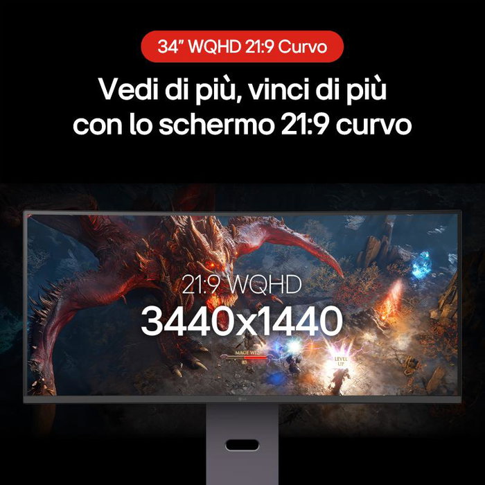 LG UltraGear 34G600A-B Monitor Gaming Curvo 34 pulg WQHD 160Hz VA Negro LG UltraGear 34G600A-B Monitor Gaming Curvo 34 pulg WQHD 160Hz VA Negro