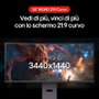 LG UltraGear 34G600A-B Monitor Gaming Curvo 34 pulg WQHD 160Hz VA Negro