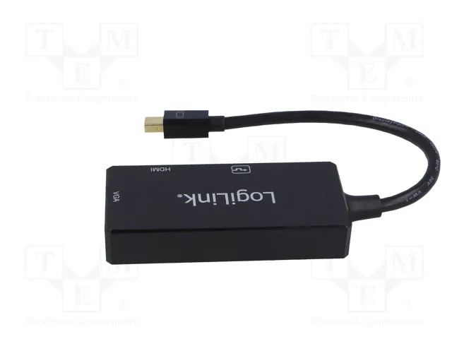 LogiLink Convertidor Mini DisplayPort a HDMI/DVI/VGA 4Kx2K