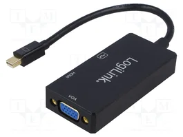 LogiLink Convertidor Mini DisplayPort a HDMI/DVI/VGA 4Kx2K
