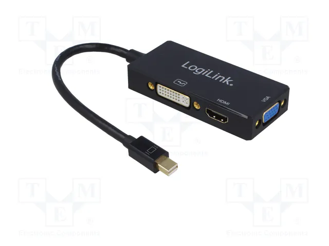 LogiLink Convertidor Mini DisplayPort a HDMI/DVI/VGA 4Kx2K