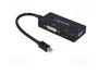 LogiLink Convertidor Mini DisplayPort a HDMI/DVI/VGA 4Kx2K
