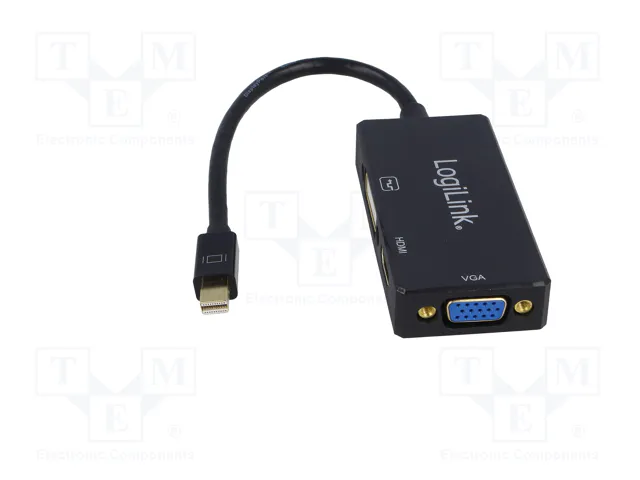 LogiLink Convertidor Mini DisplayPort a HDMI/DVI/VGA 4Kx2K