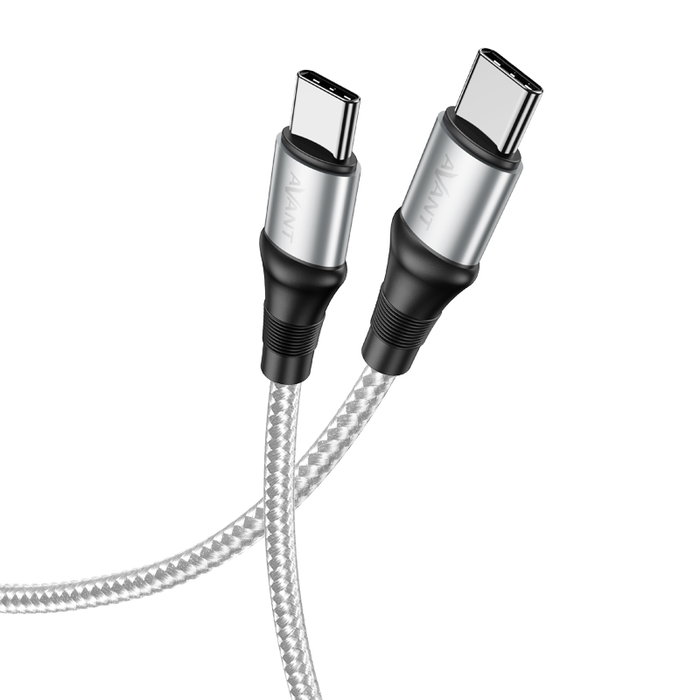 AVANT CONNECT Cable Tipo C a Tipo C 1m, Trenzado, Carga Rápida 100W 5A PD, Force Edition