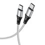 AVANT CONNECT Cable Tipo C a Tipo C 1m, Trenzado, Carga Rápida 100W 5A PD, Force Edition