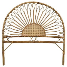 DKD Home Decor Cabecero de Cama de Ratán Girasol Natural