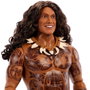 Mattel Muñeco Maui Disney Princess Vaiana - Semidiós con Accesorios, Falda Extraíble, Pelo Largo, +3 Años
