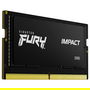 Kingston FURY Impact 16GB 4800MT/S DDR5 CL38 SODIMM Kit 2x8GB para Portátil