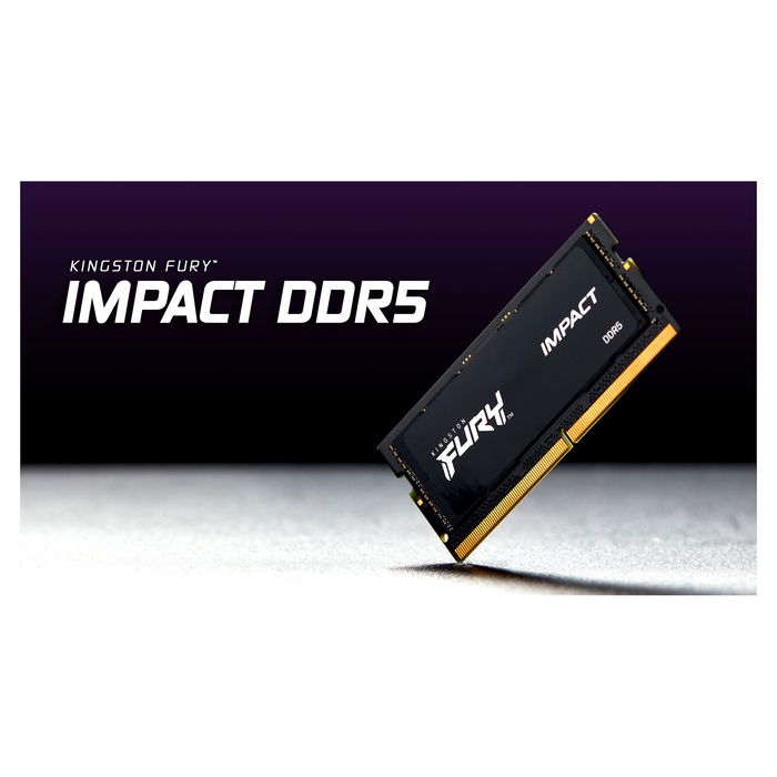 Kingston FURY Impact 16GB 4800MT/S DDR5 CL38 SODIMM Kit 2x8GB para Portátil