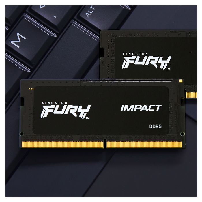 Kingston FURY Impact 16GB 4800MT/S DDR5 CL38 SODIMM Kit 2x8GB para Portátil