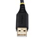 StarTech.com Cable Adaptador USB a RS-232 de Módem Nulo, 1 m, Negro