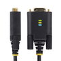 StarTech.com Cable Adaptador USB a RS-232 de Módem Nulo, 1 m, Negro