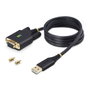 StarTech.com Cable Adaptador USB a RS-232 de Módem Nulo, 1 m, Negro