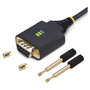 StarTech.com Cable Adaptador USB a RS-232 de Módem Nulo, 1 m, Negro