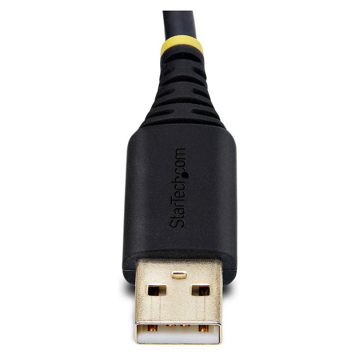 StarTech.com Cable Adaptador USB a RS-232 de Módem Nulo, 1 m, Negro