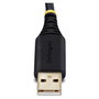 StarTech.com Cable Adaptador USB a RS-232 de Módem Nulo, 1 m, Negro