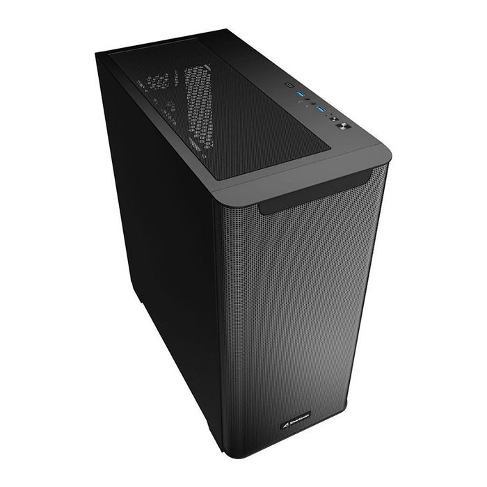 Sharkoon M30 Caja de PC ATX Full Tower, Negro, Compatible con E-ATX, micro ATX, Mini-ITX, Juego, 17,2 cm CPU, 38 cm GPU