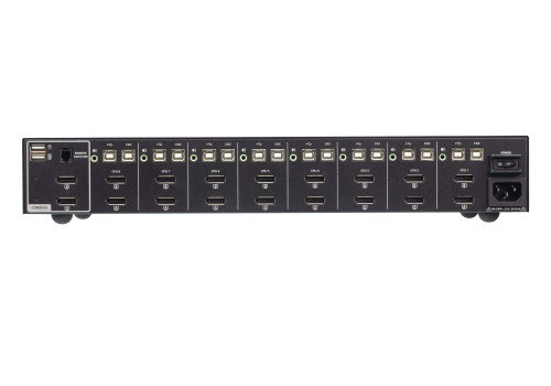 ATEN Switch KVM de Seguridad Avanzada DisplayPort Dual USB 8 Puertos con CAC CS1148DP4C-AT-G 4K UHD