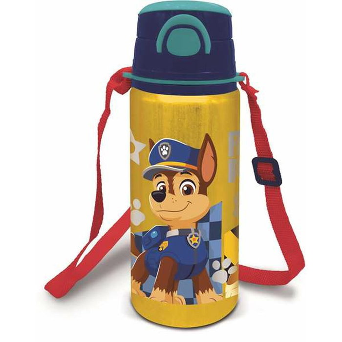 Stor Botella de Aluminio Paw Patrol Boy Rescue Pups con Correa 730 ml