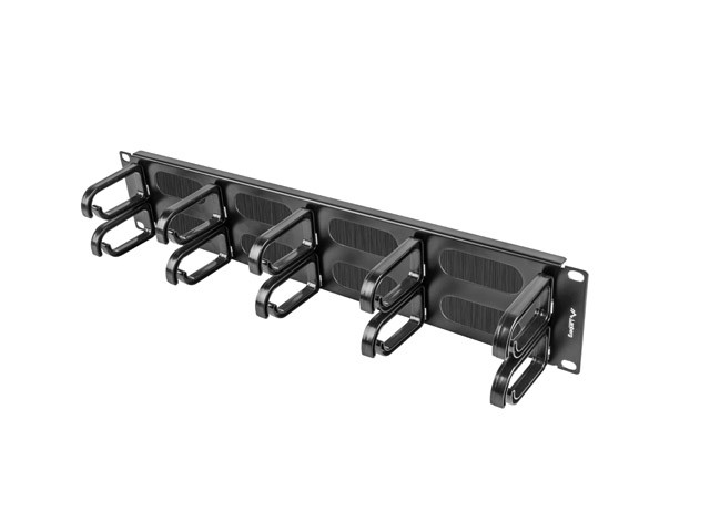 Lanberg AK-1204-B Organizador de cables 2U Negro