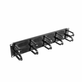 Lanberg AK-1204-B Panel de gestión de cables 2U Negro