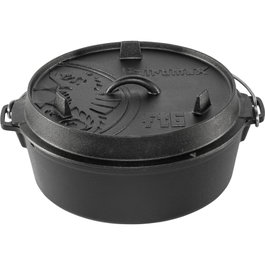 Petromax Ft6 Olla de Hierro Fundido con Tapa 5,5 L Negro