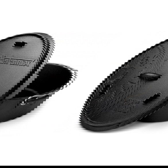 Petromax ft6 Feuertopf Olla de Hierro Fundido 5.5 Litros Negro con Tapa - 364x312x160 mm