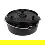 Petromax ft6 Feuertopf Olla de Hierro Fundido 5.5 Litros Negro con Tapa - 364x312x160 mm