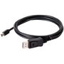 Club 3D Cable Adaptador Mini DisplayPort a DisplayPort 1.4 HBR3, 2m, 8K a 60Hz, 7680x4320, 32.4 Gbit/s, Macho a Macho