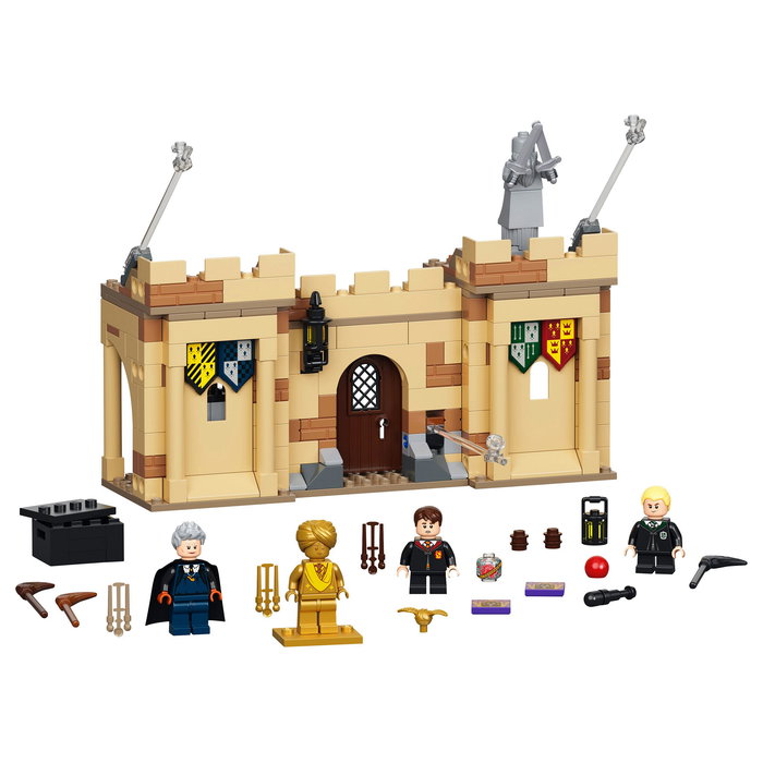 LEGO Harry Potter Hogwarts: Primera Lección de Vuelo 76395 Set de Construcción con 4 Mini Figuras, 264 Piezas, para 7 Años o Más