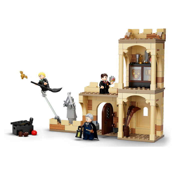 LEGO Harry Potter Hogwarts: Primera Lección de Vuelo 76395 Set de Construcción con 4 Mini Figuras, 264 Piezas, para 7 Años o Más
