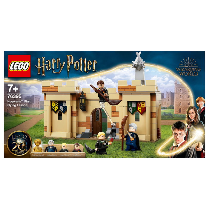 LEGO Harry Potter Hogwarts: Primera Lección de Vuelo 76395 Set de Construcción con 4 Mini Figuras, 264 Piezas, para 7 Años o Más