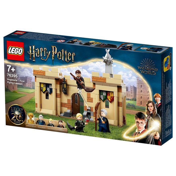 LEGO Harry Potter Hogwarts: Primera Lección de Vuelo 76395 Set de Construcción con 4 Mini Figuras, 264 Piezas, para 7 Años o Más