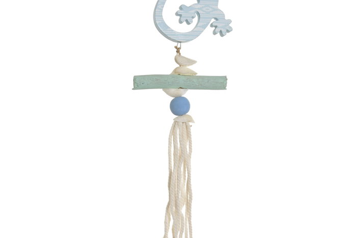 DKD Home Decor Decoración Colgante Albasia Surtido de 4 Unidades